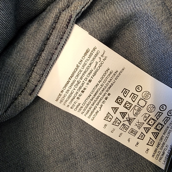 Calvin Klein Jeans Womens Denim Long Sleeve Button Up Top/Shirt-Medium - Picture 3 of 4